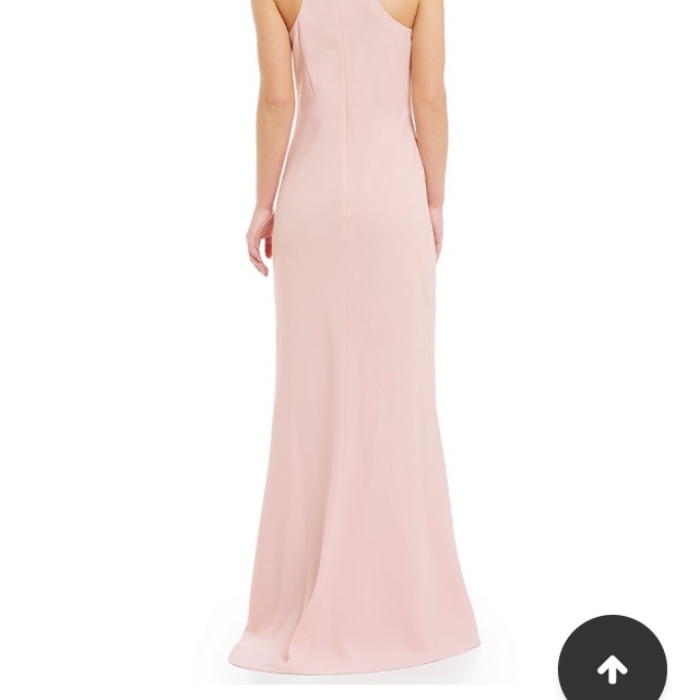 Calvin Klein Blush Pink Sleeveless Maxi Gown